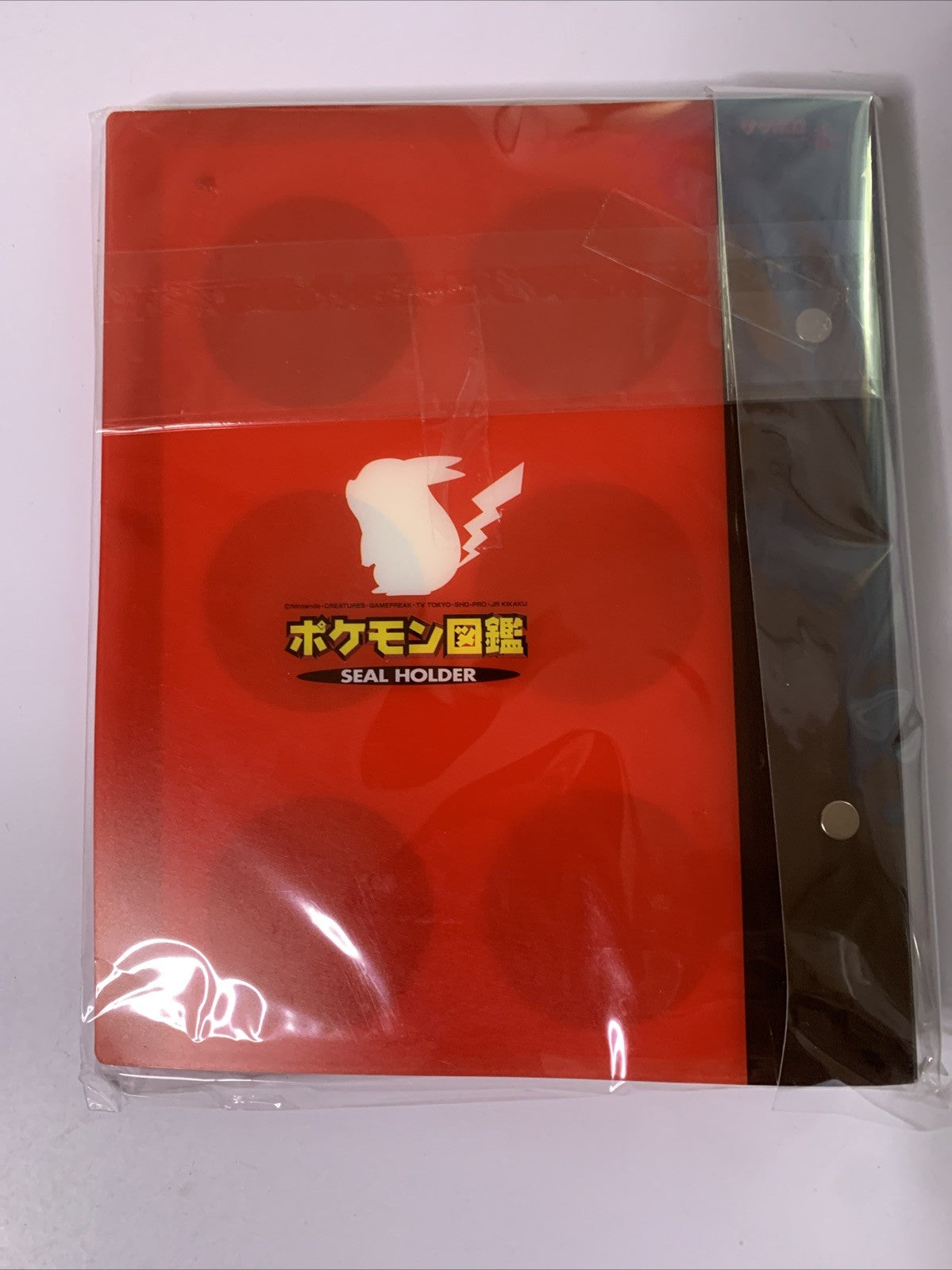 Official Pokemon Encyclopedia Deco Character Seal Holder Folder JAPAN NEW