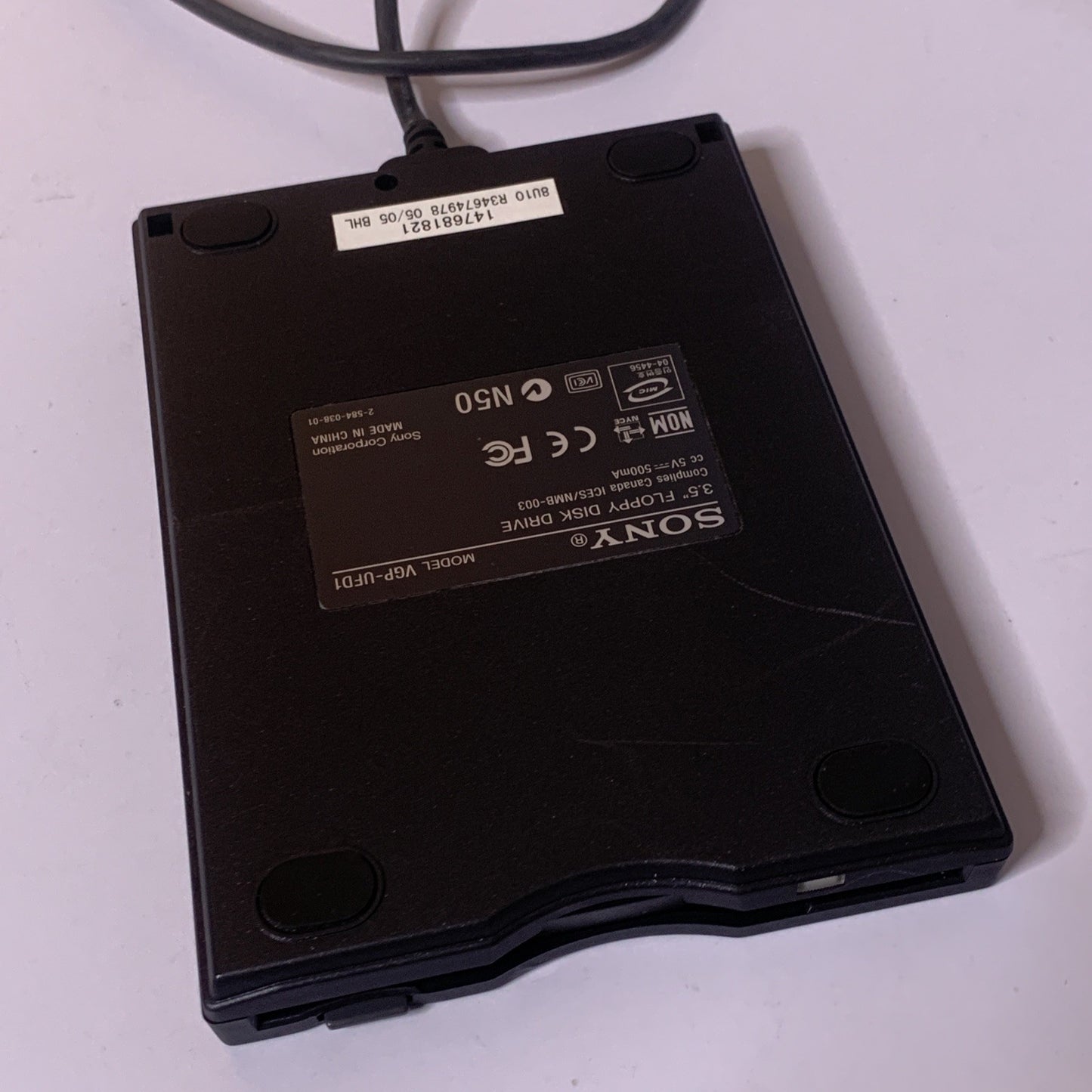 Official Sony VAIO 3.5" Floppy Disk Drive FDD USB Powered Wired VGP-UFD1