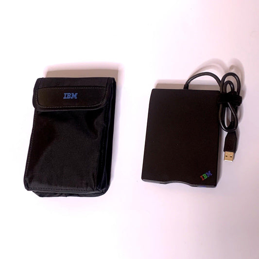 IBM Thinkpad 3.5" Floppy Disk Drive External USB Drive FD-05PUB With Carry Bag