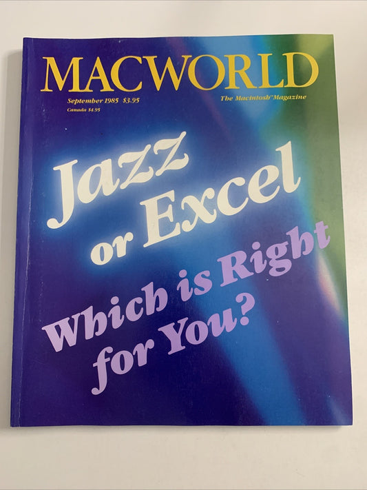 Macworld September 1985 Jazz Or Excel Apple Macintosh Magazine