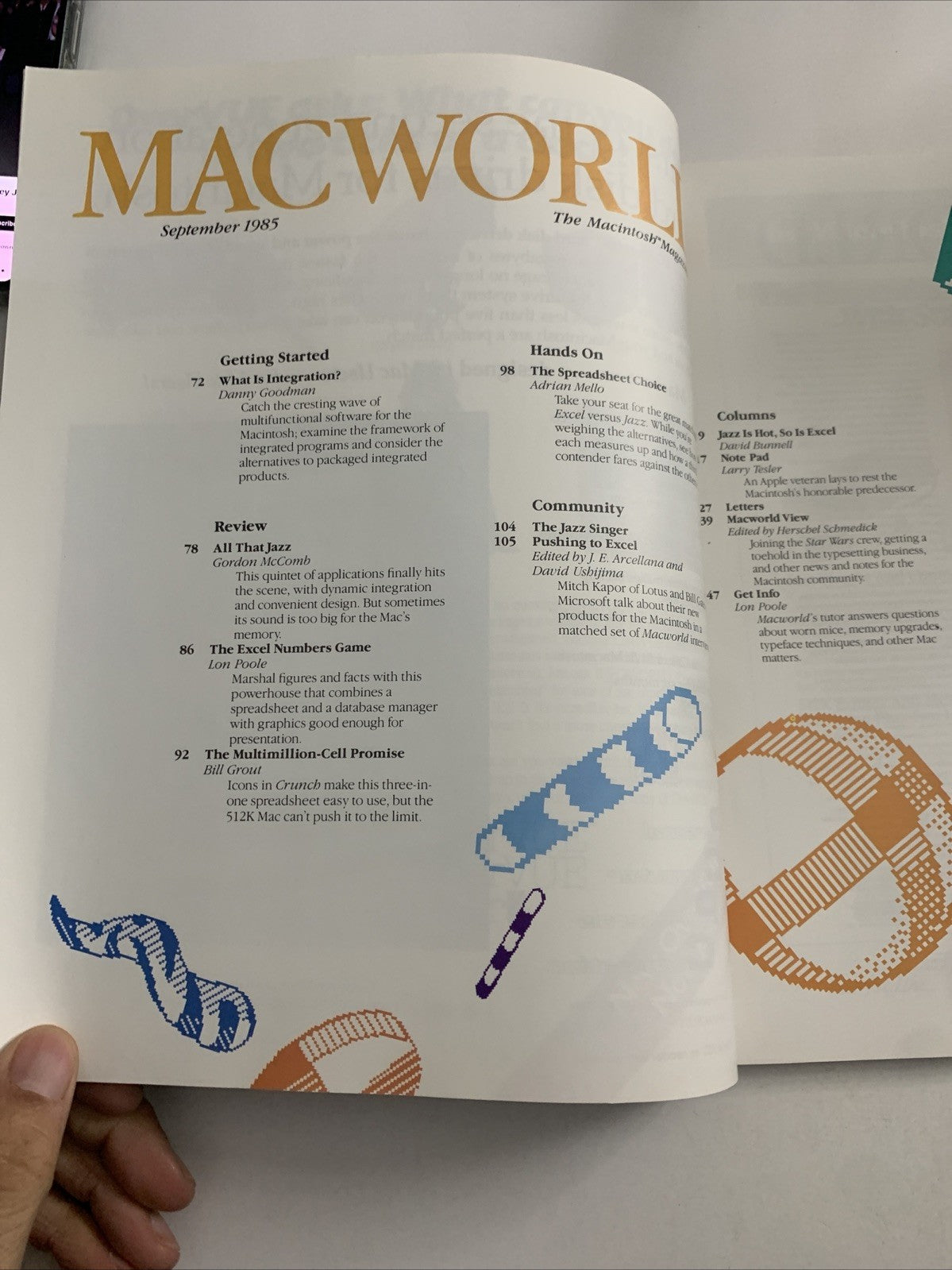 Macworld September 1985 Jazz Or Excel Apple Macintosh Magazine