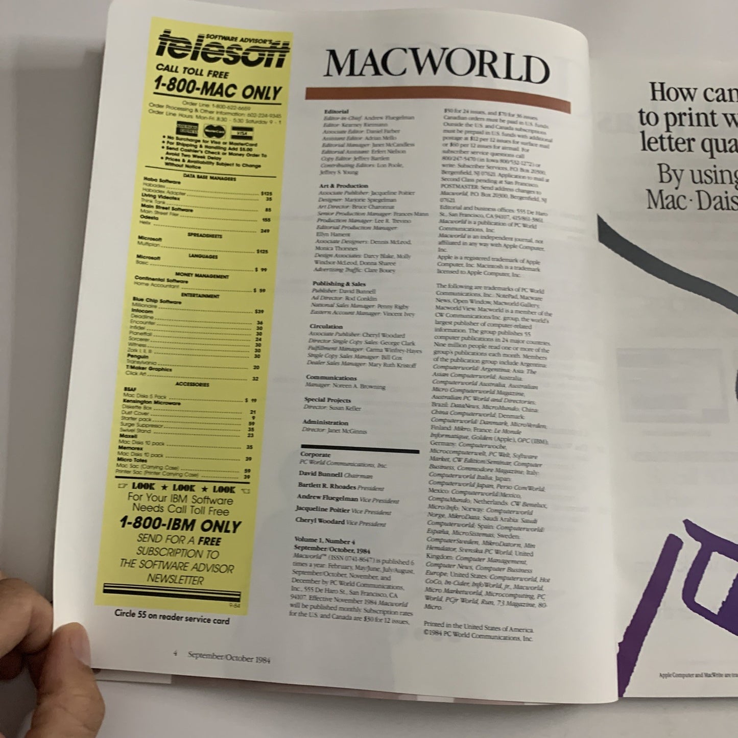 Macworld September/October 1984 MacDraw Game Wizards Apple Magazine