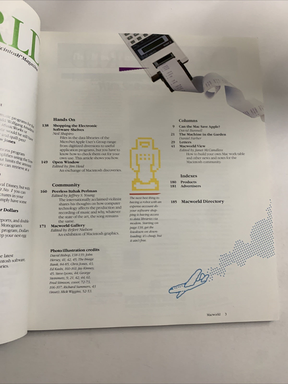 Macworld June 1985 Mac Compositions Itzhark Perlman Apple Macintosh Magazine