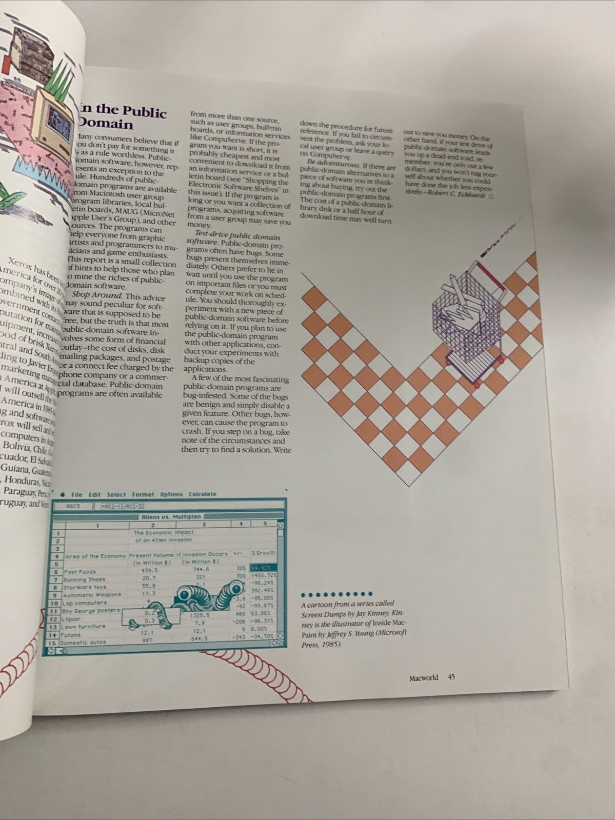 Macworld June 1985 Mac Compositions Itzhark Perlman Apple Macintosh Magazine