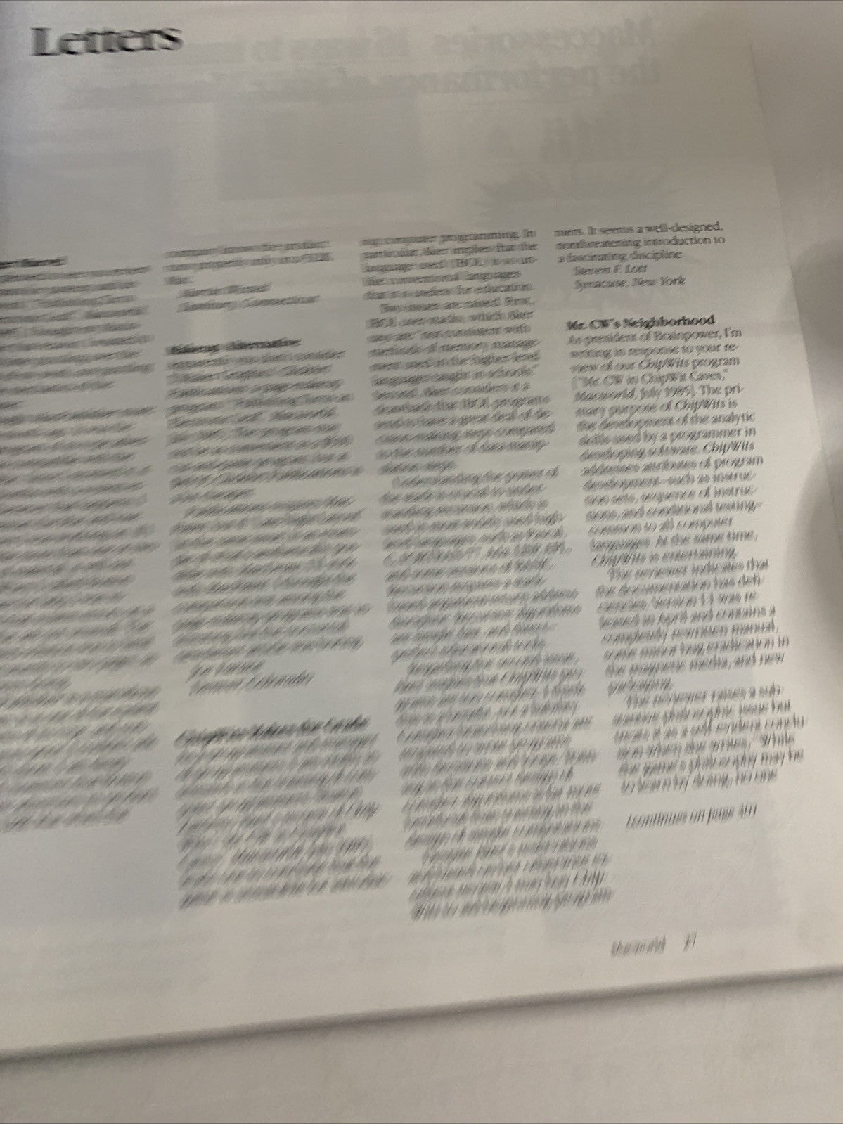 MacWorld October 1985 Mac Talks To The PC Apple Macintosh Magazine