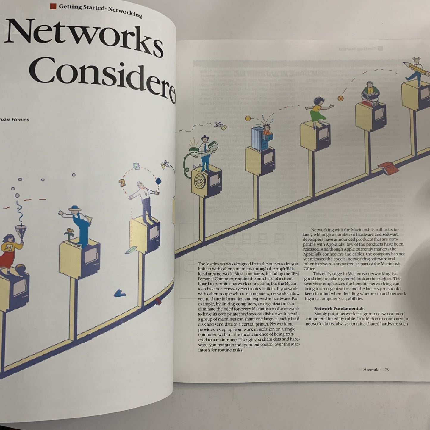 MacWorld October 1985 Mac Talks To The PC Apple Macintosh Magazine