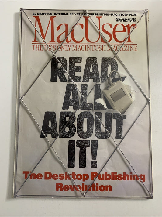 MacUser July August 1986 Desktop Publishing Revolution Apple Macintosh Magazine