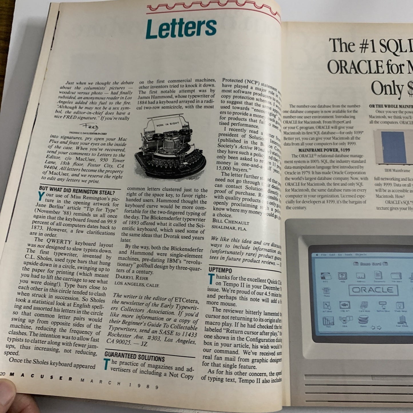 MacUser March 1989 Over 350 Product Reviews Multimedia Special Apple Magazine