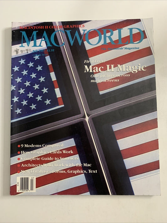 Macworld July 1987 Mac II Magic Apple Macintosh Magazine
