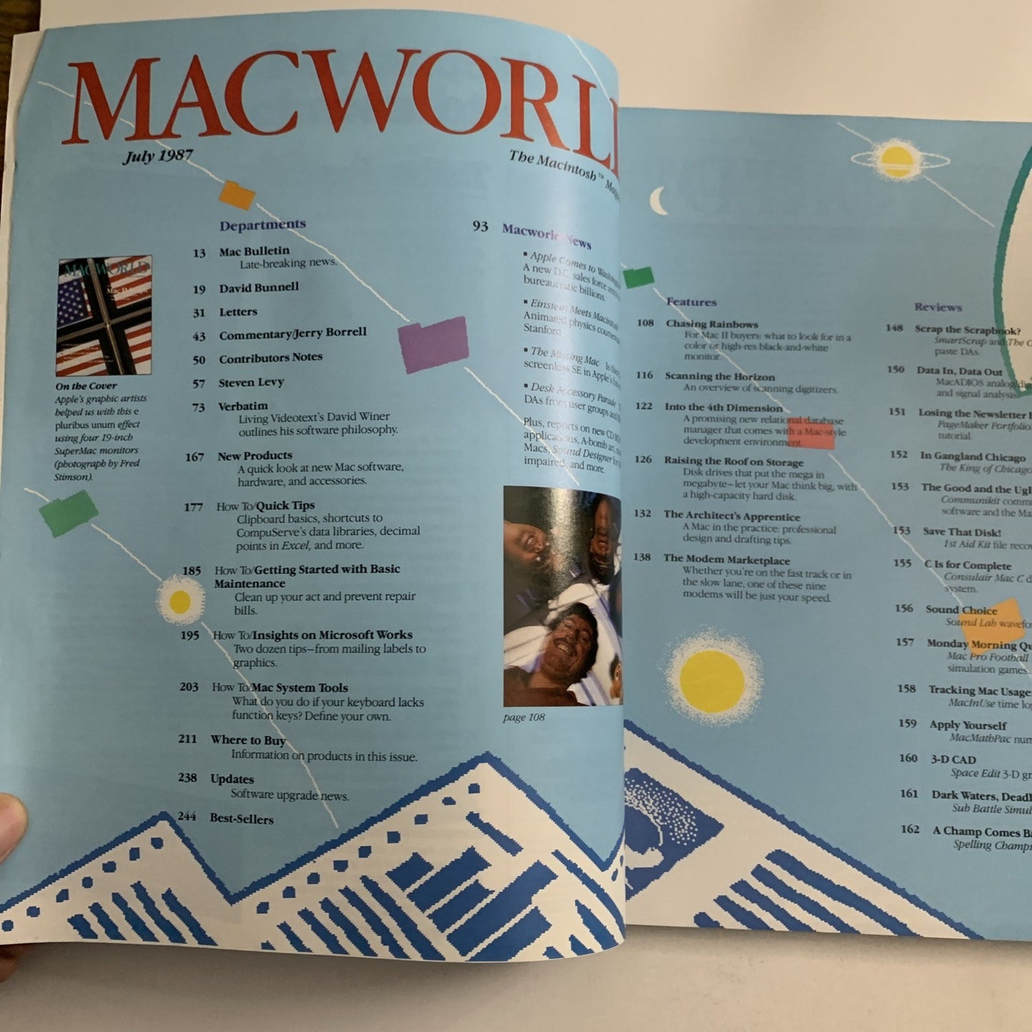 Macworld July 1987 Mac II Magic Apple Macintosh Magazine