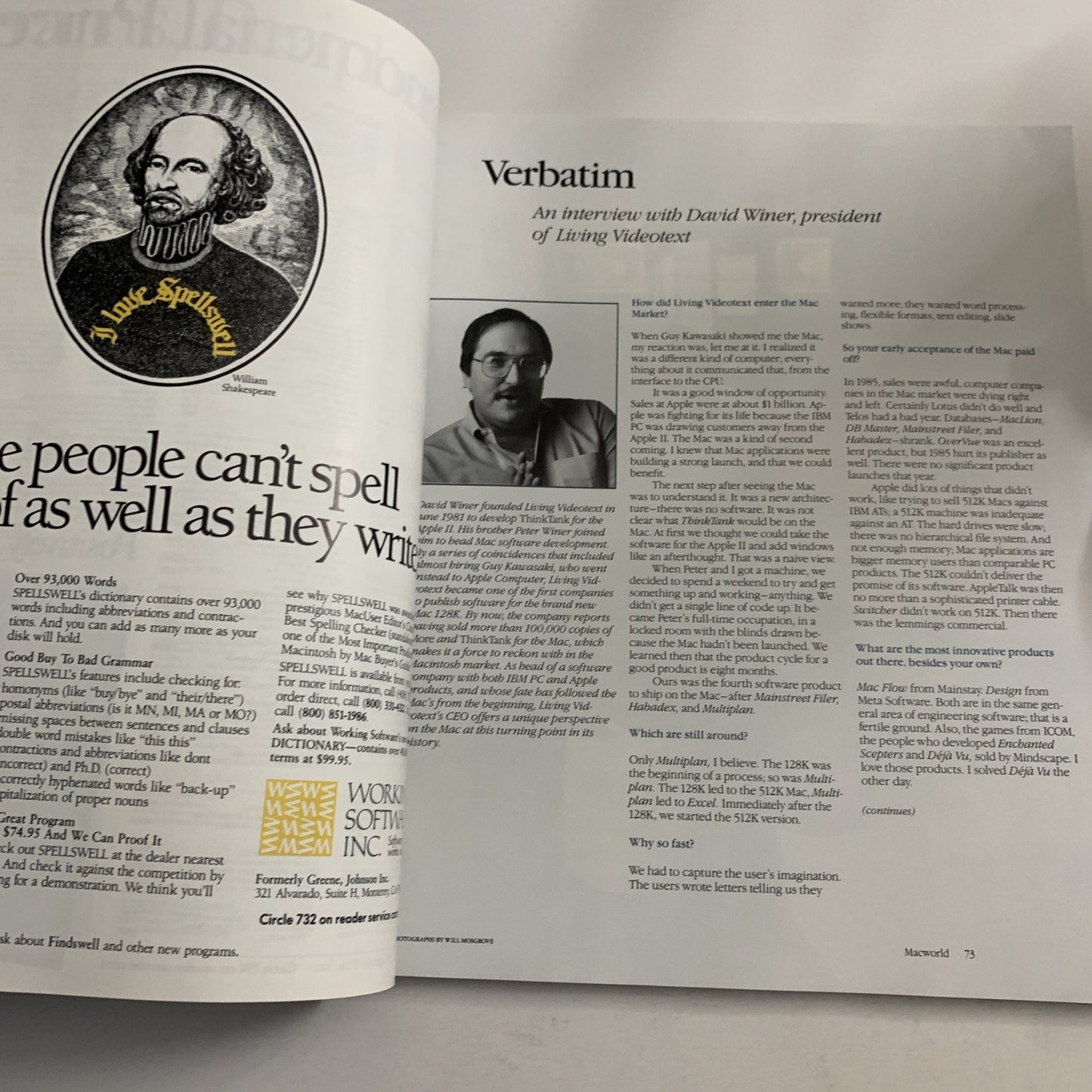 Macworld July 1987 Mac II Magic Apple Macintosh Magazine