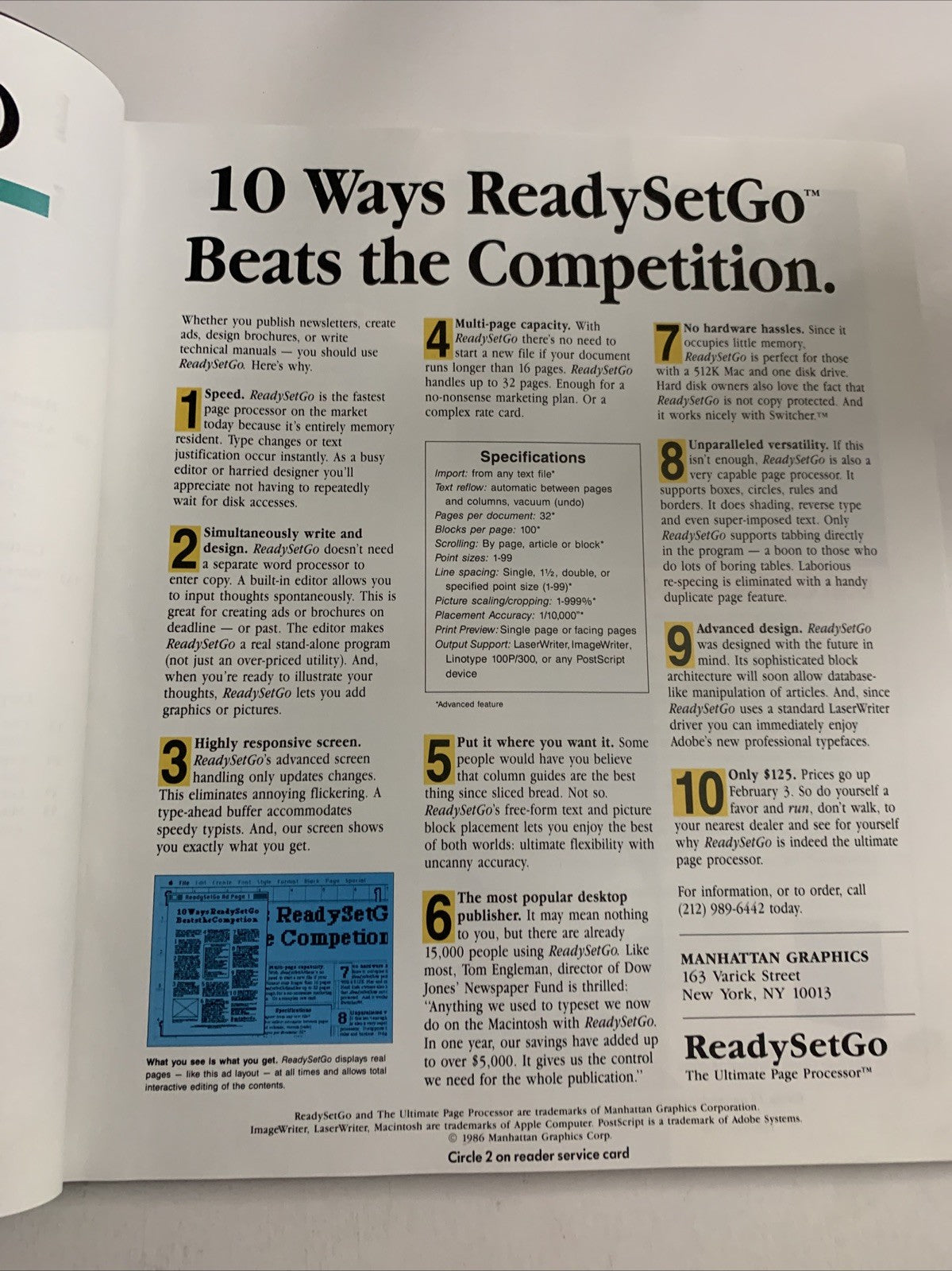 Macworld February 1986 Music By Computer, Compact Discs CD Apple Magazine