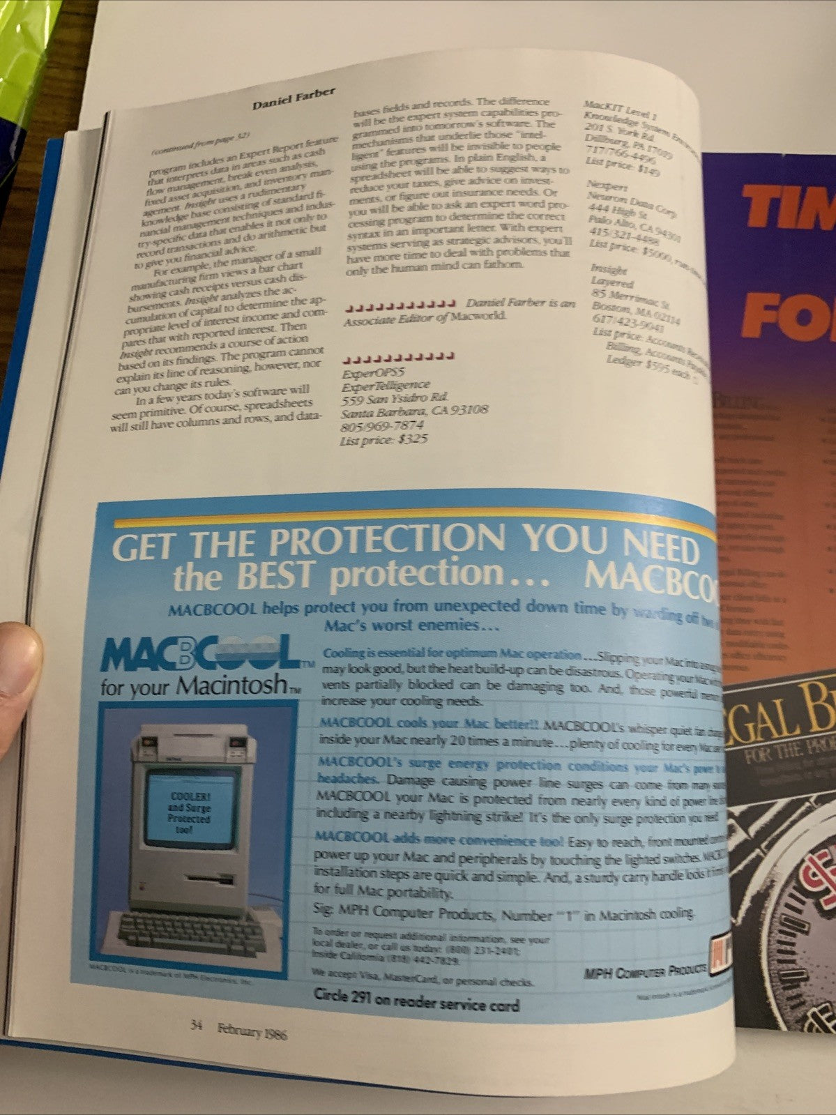 Macworld February 1986 Music By Computer, Compact Discs CD Apple Magazine