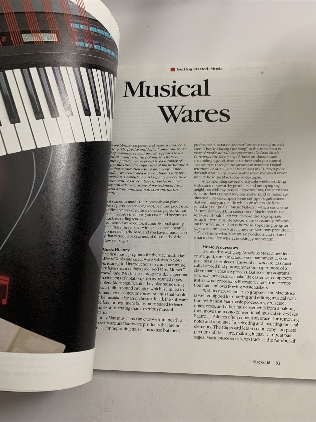 Macworld February 1986 Music By Computer, Compact Discs CD Apple Magazine