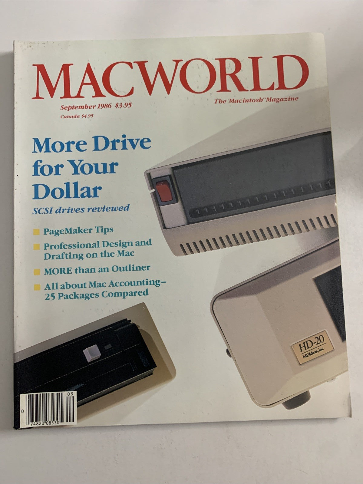 MacWorld September 1986 Professional Design & Drafting Apple Macintosh Magazine