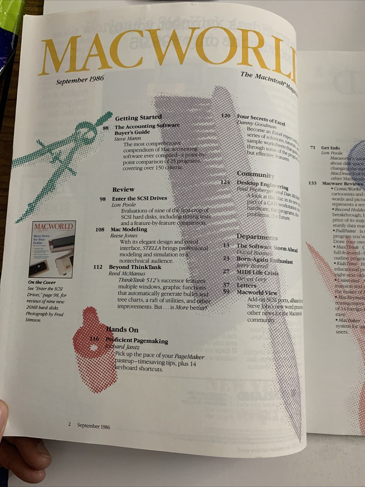 MacWorld September 1986 Professional Design & Drafting Apple Macintosh Magazine