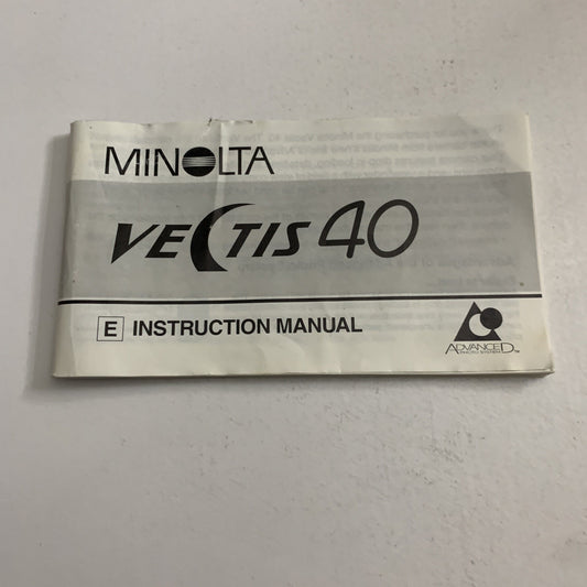 Minolta Vectis 40 Film Camera Manual