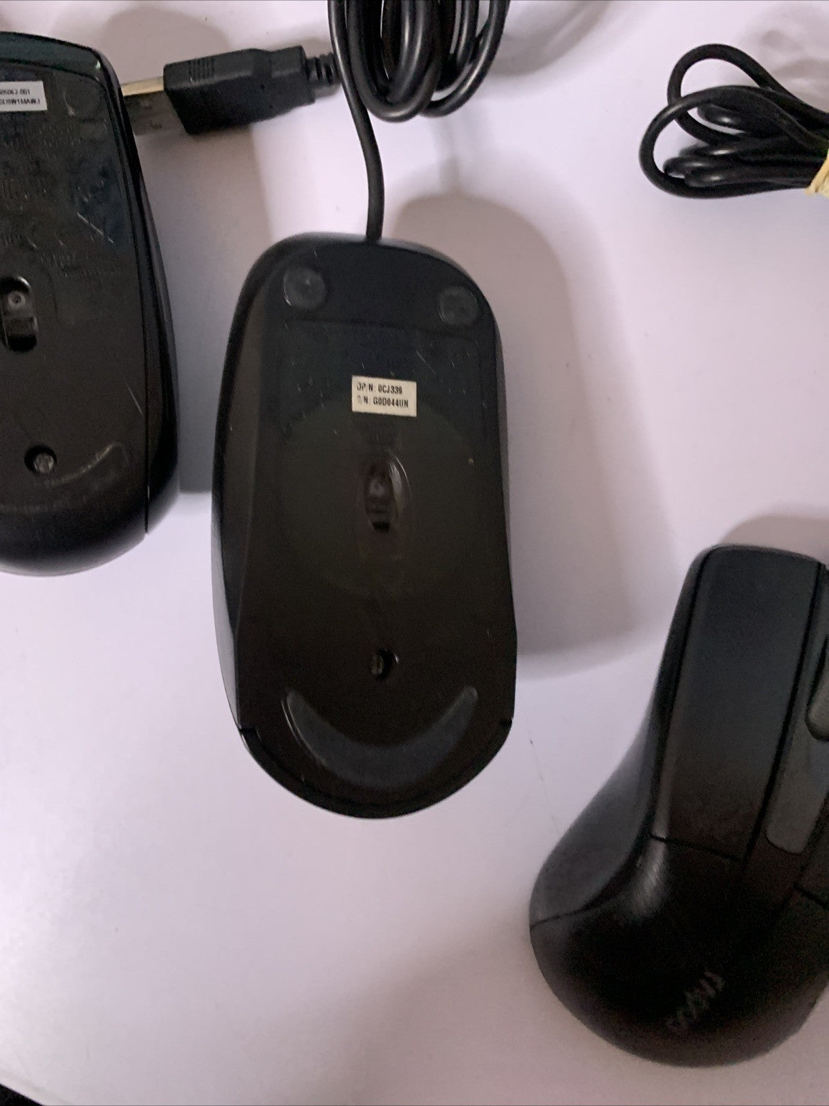 Bulk Lot 5x USB Wired Mouse 3x HP 1x Dell 1x Rapoo Tested & Working