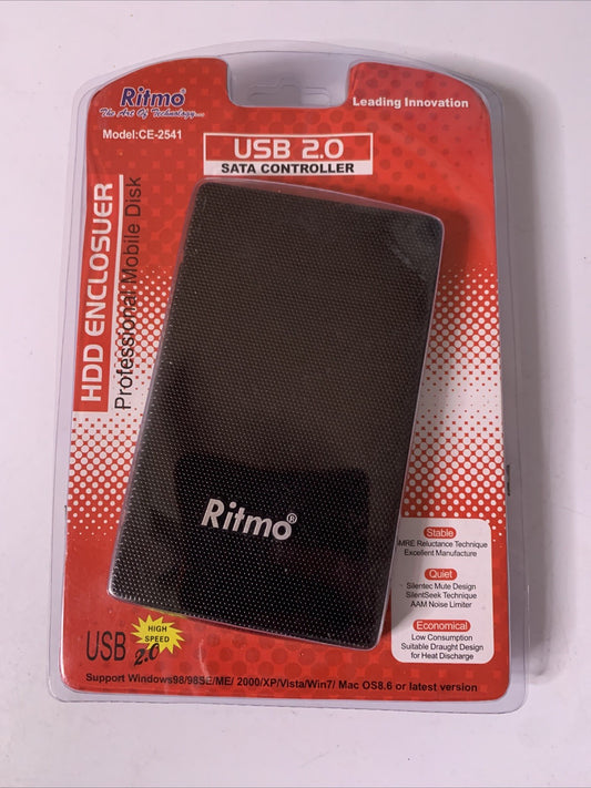 Ritmo USB SATA 2.5" HDD Hard Disk Drive Enclosure Case