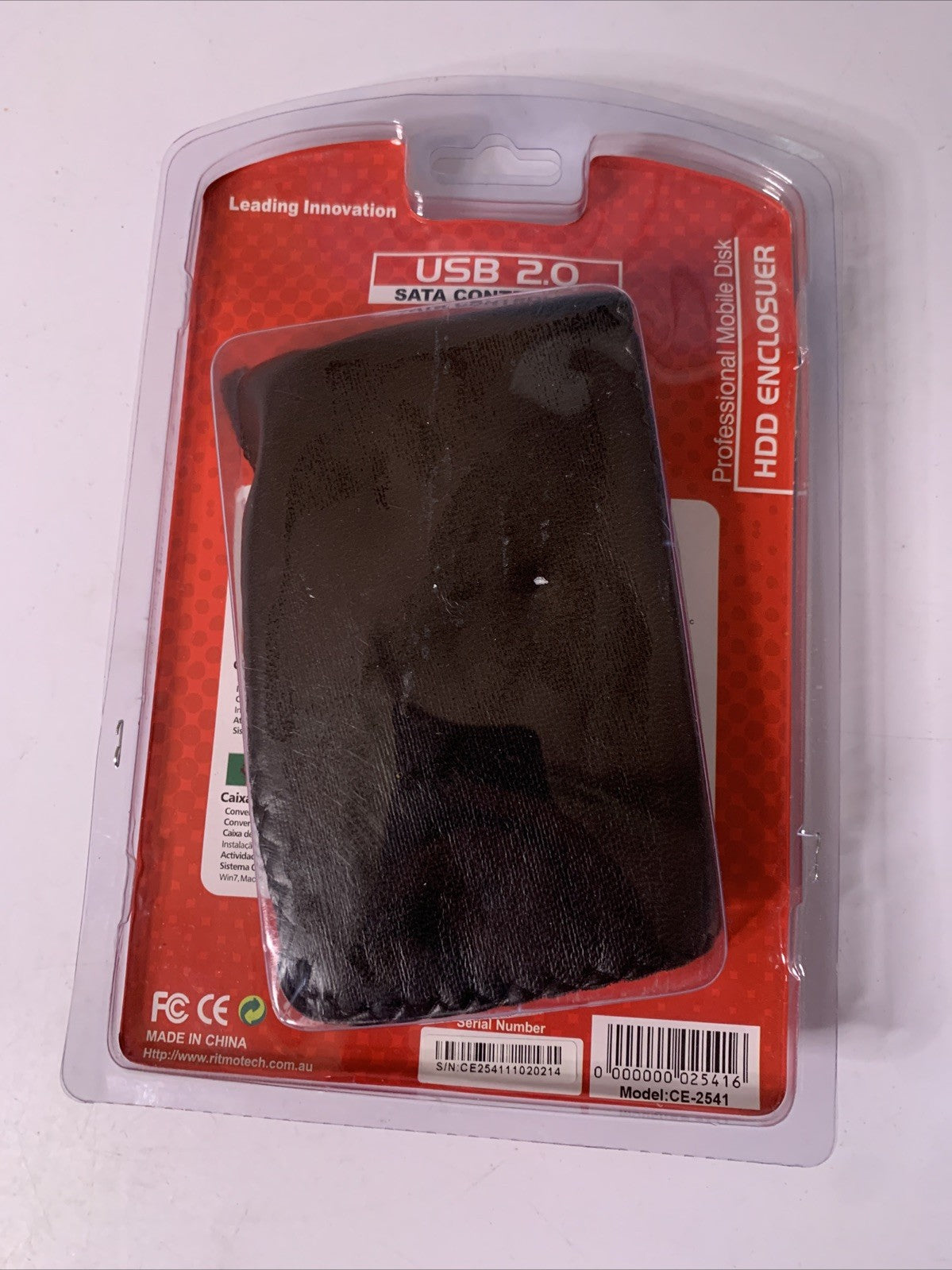 Ritmo USB SATA 2.5" HDD Hard Disk Drive Enclosure Case