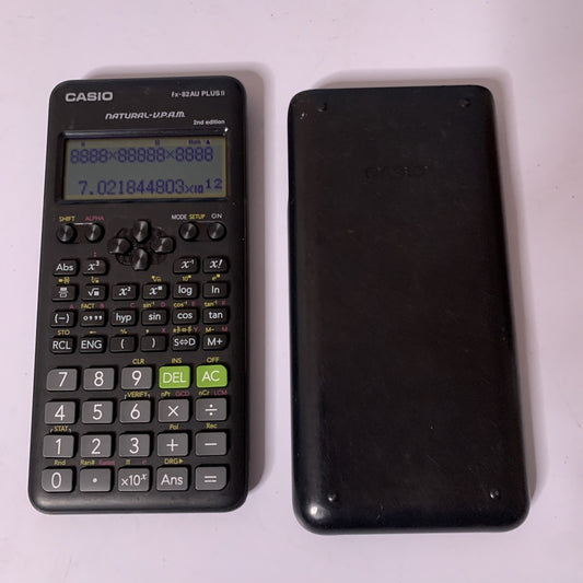 Casio fx-82AU PLUS II 2nd Edition Scientific Calculator With Cover