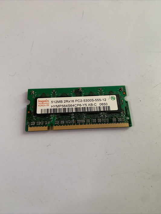 Hynix 512MB DDR2 SODIMM Laptop RAM  2Rx16 PC2-5300S-555-12