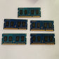 5x Hynix 1GB DDR3 RAM Sodimm Laptop 2Rx16 PC3-8500S-7-10-A1 Total 5GB