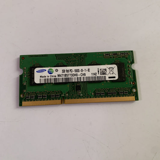 Samsung 2GB DDR3 Laptop Memory RAM 1Rx8 PC3-10600S-09-11-B2