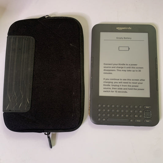 Amazon Kindle 3rd Gen Keyboard 4GB eBook Reader Black *For Parts/Repair