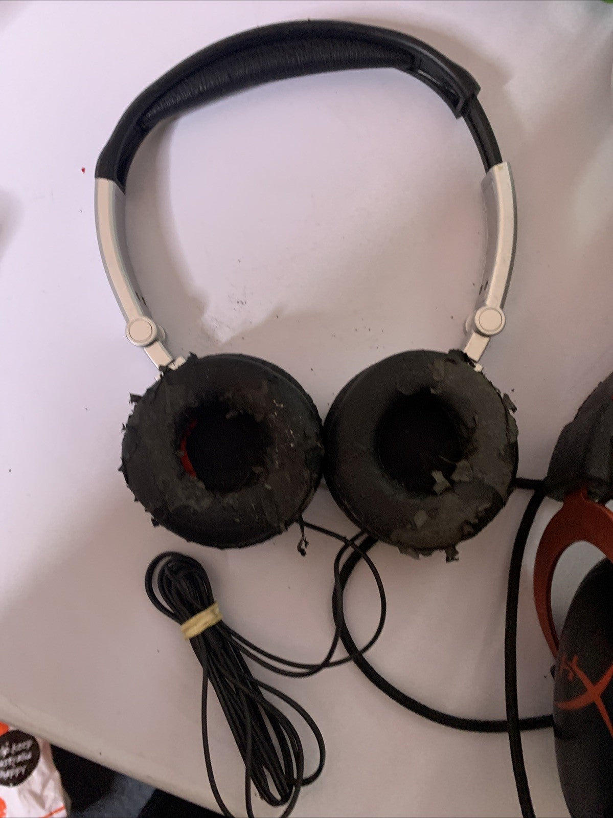 6x Bulk Lot Headphones Lot Wired TDK, RIG, HyperX, JBL, Turtle Beach