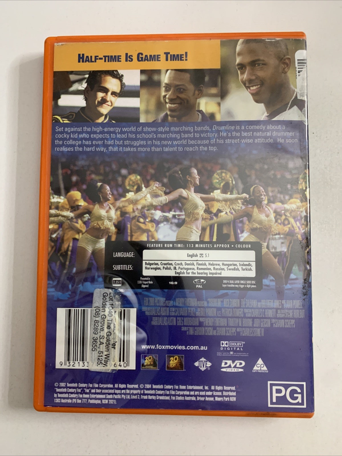 Drumline (DVD, 2002) Nick Cannon, Orlando Jones, Zoe Saldana Region 4