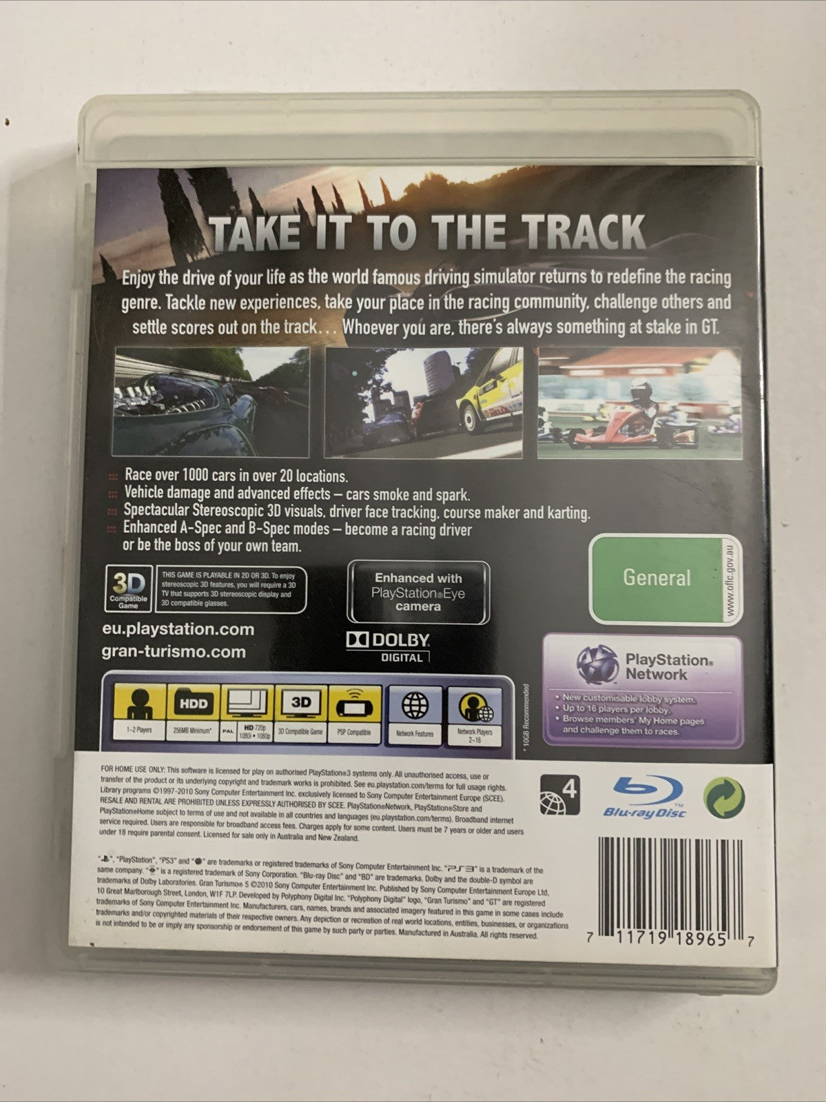 Gran Turismo 5 PS3 Sony PlayStation 3 Racing 2010 Game Complete