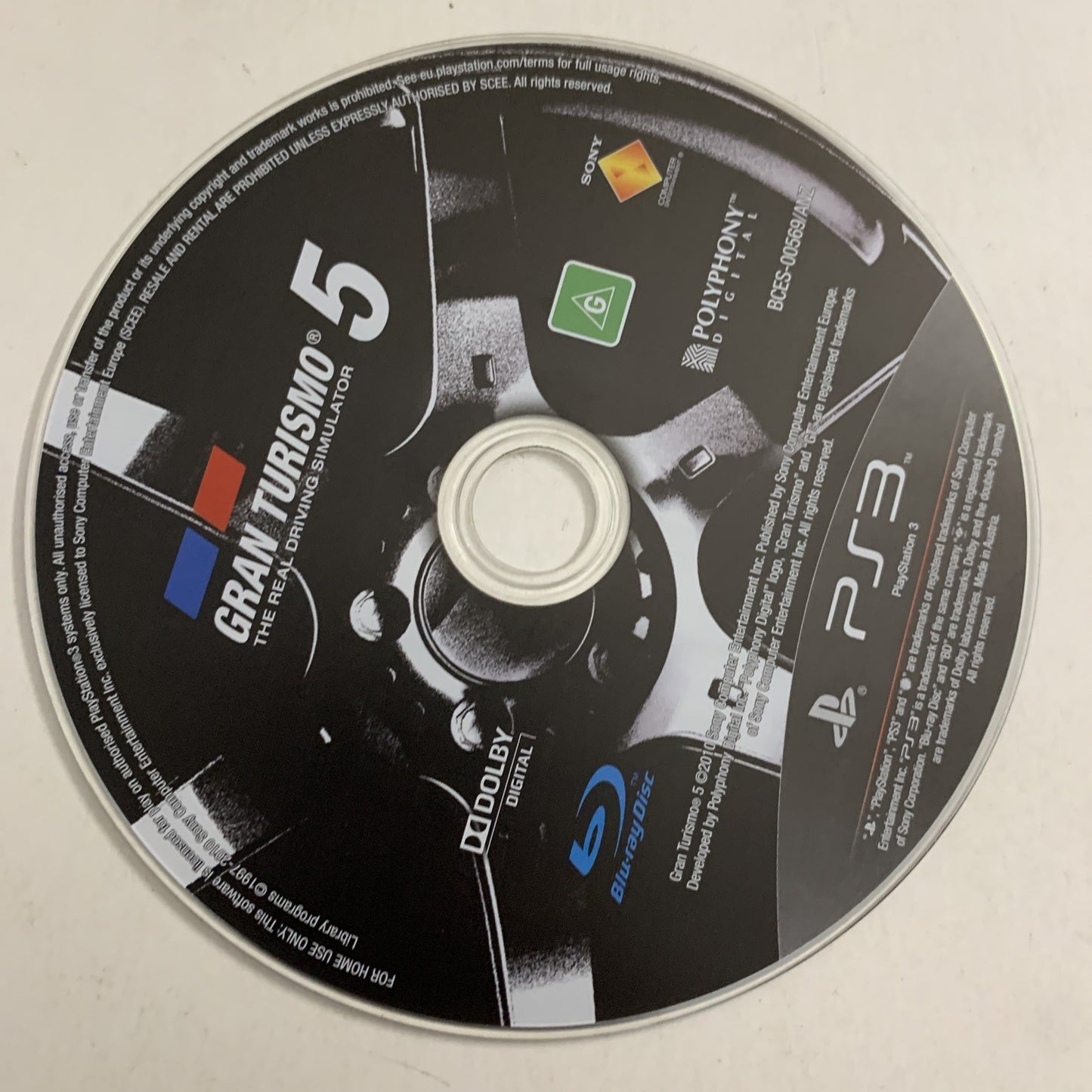 Gran Turismo 5 PS3 Sony PlayStation 3 Racing 2010 Game Complete