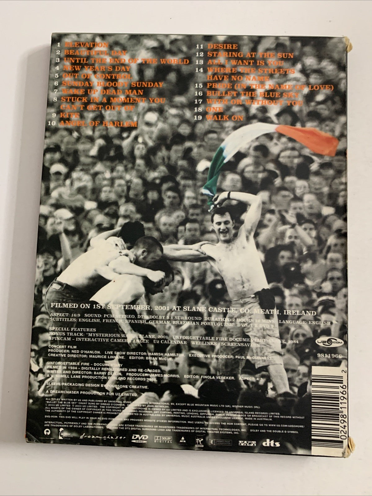 U2 Go Home: Live From Slane Castle Ireland (DVD, 2003) All Regions