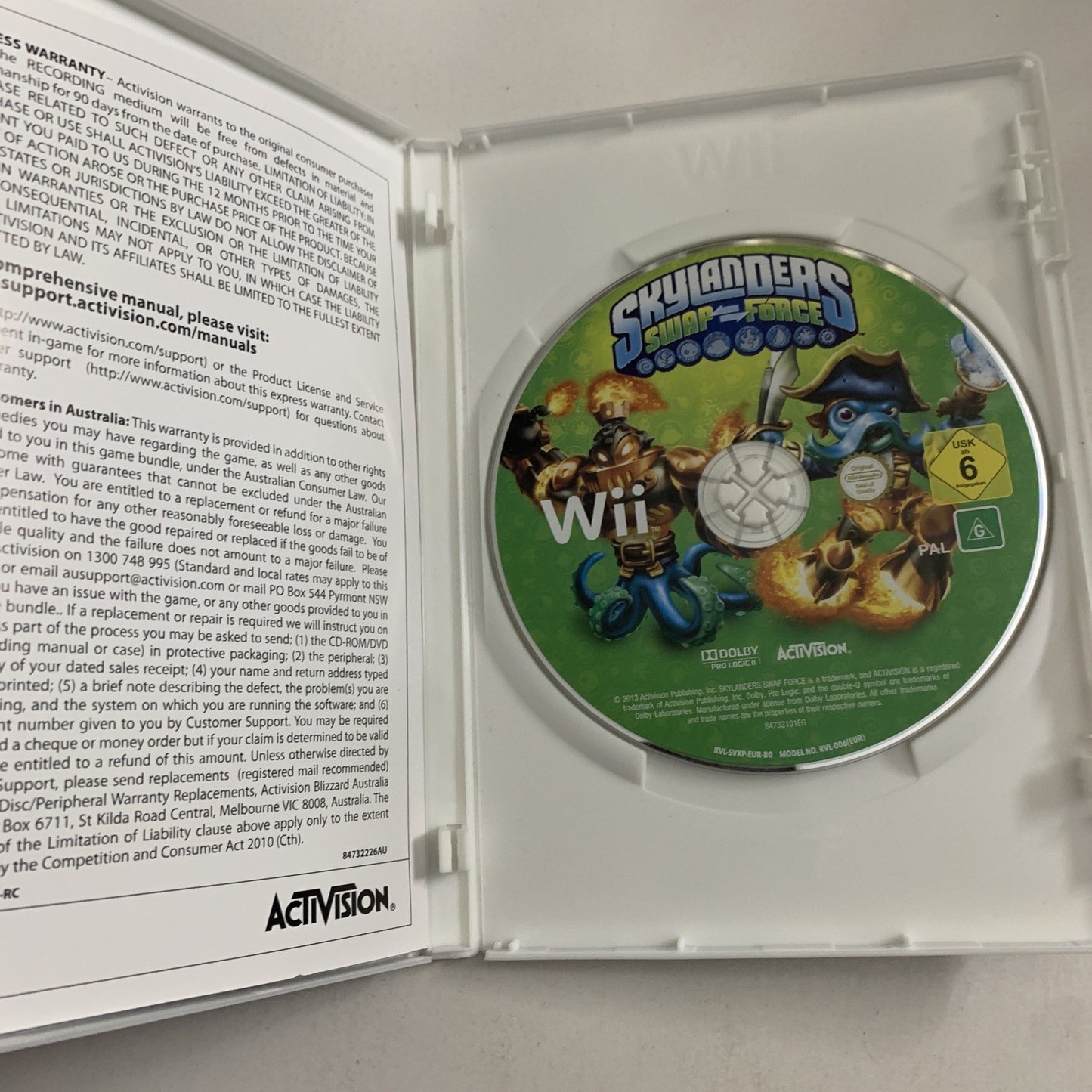 Skylanders Swap Force Nintendo Wii PAL Game