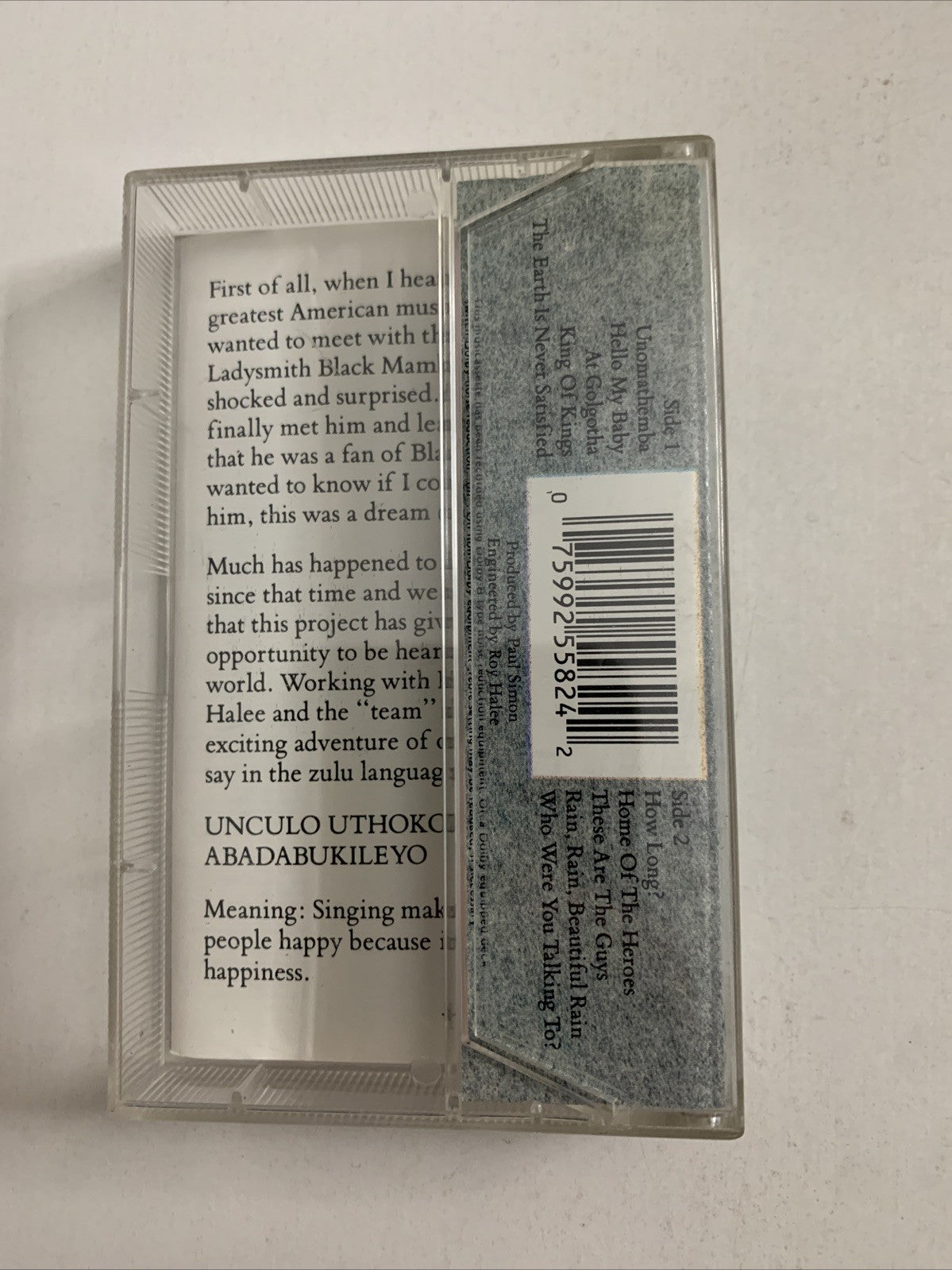 Shaka Zulu by Ladysmith Black Mambazo (Cassette, 1986)