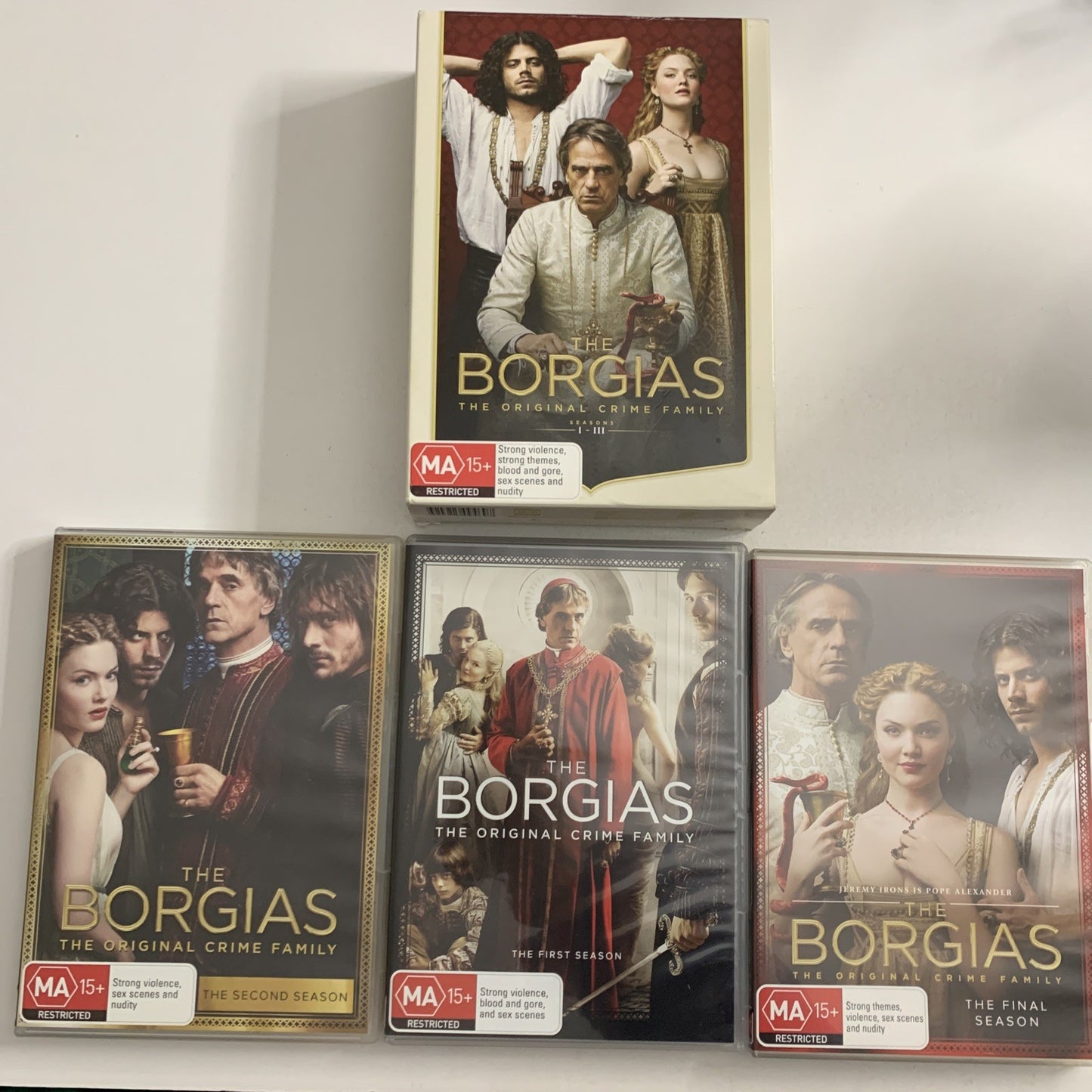 The Borgias : The Complete Series Box Set (DVD, 2013) Jeremy Irons  Region 4