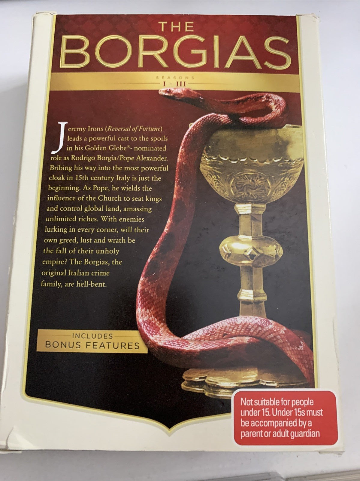 The Borgias : The Complete Series Box Set (DVD, 2013) Jeremy Irons  Region 4