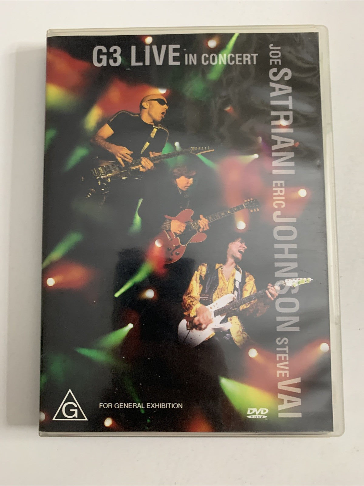 G3 Live In Concert : Joe Satriani, Eric Johnson & Steve Vai (DVD, 1996)