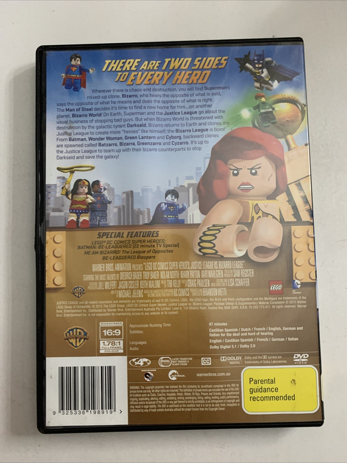 LEGO Batman Justice League Vs Bizarro League (DVD, 2015) Region 4