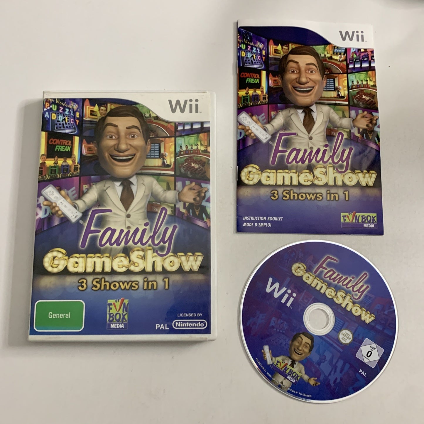 Family Gameshow: 3 Shows In 1 Nintendo Wii PAL Game Complete