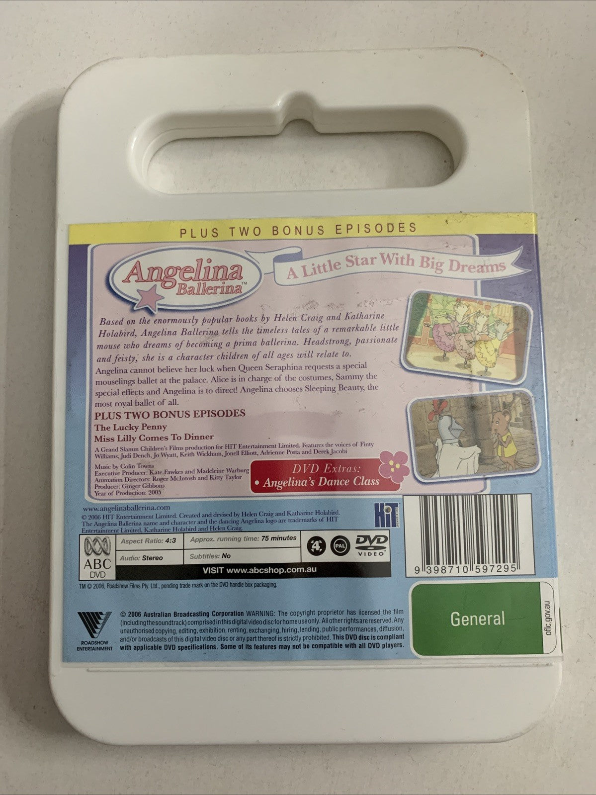 Angelina Ballerina : Princess Dance (DVD, 2001) ABC Animation Region 4