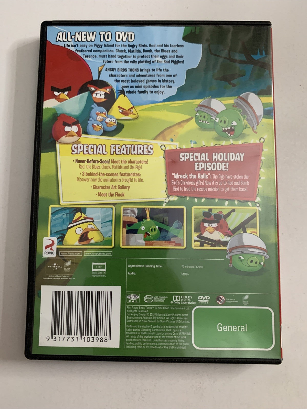 Angry Birds Toons : Season 1 : Vol 1 (DVD, 2013) Animation Region 4 &2