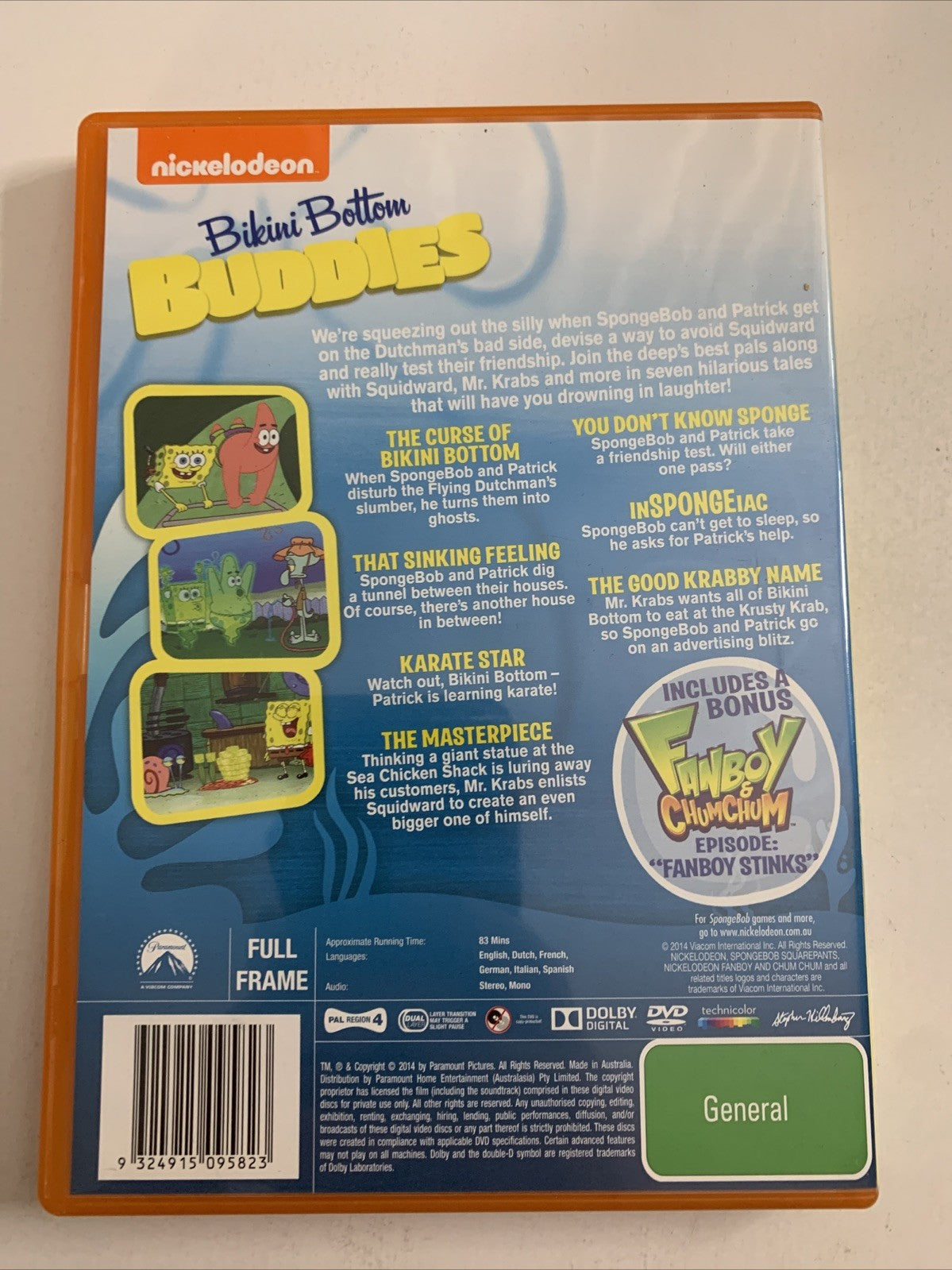 SpongeBob SquarePants Bikini Bottom Buddies (DVD, 2013) Region 4