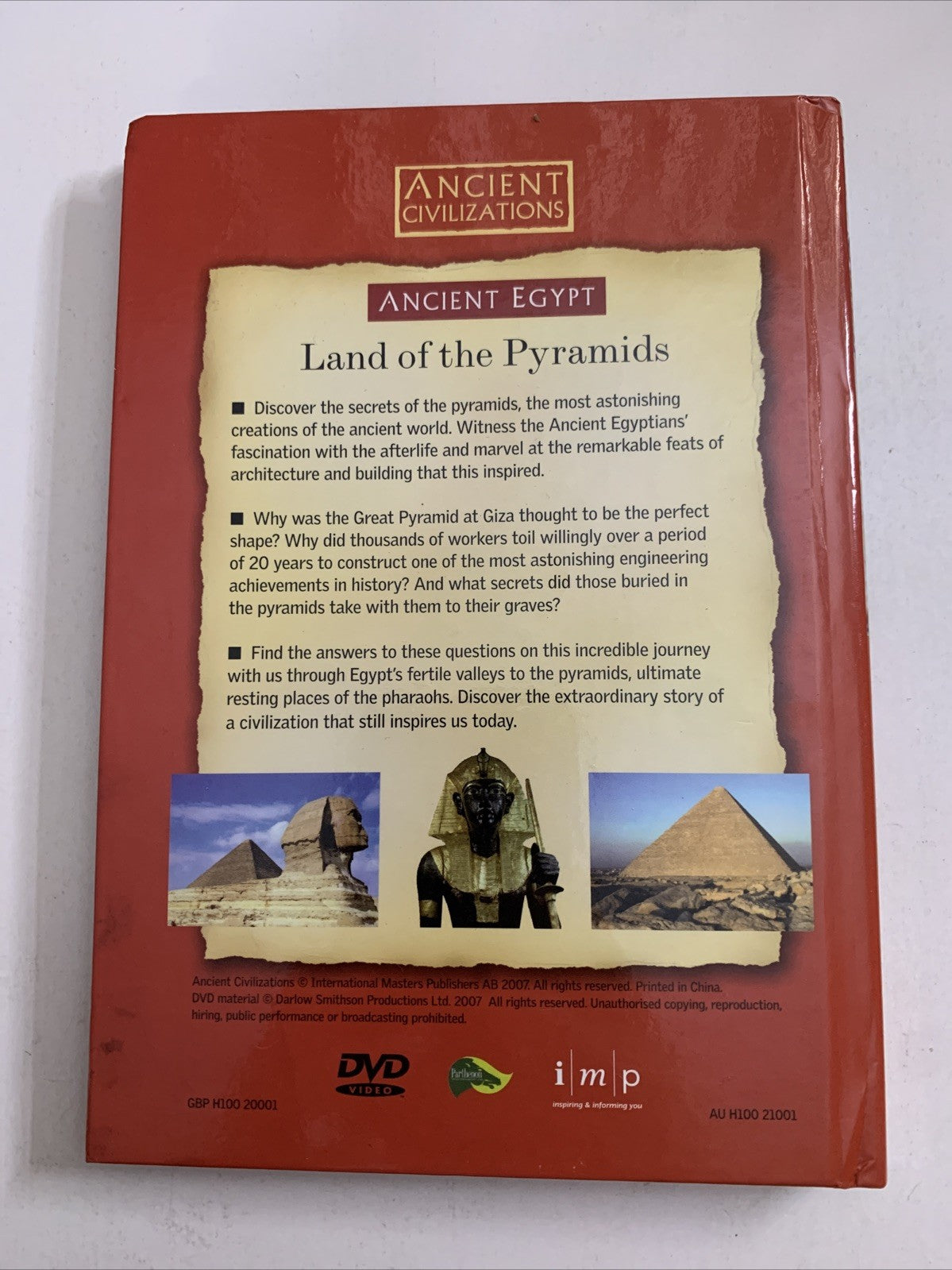 Land Of The Pyramids (DVD + Book) Ancient Egypt Secrets Documentary  All Regions