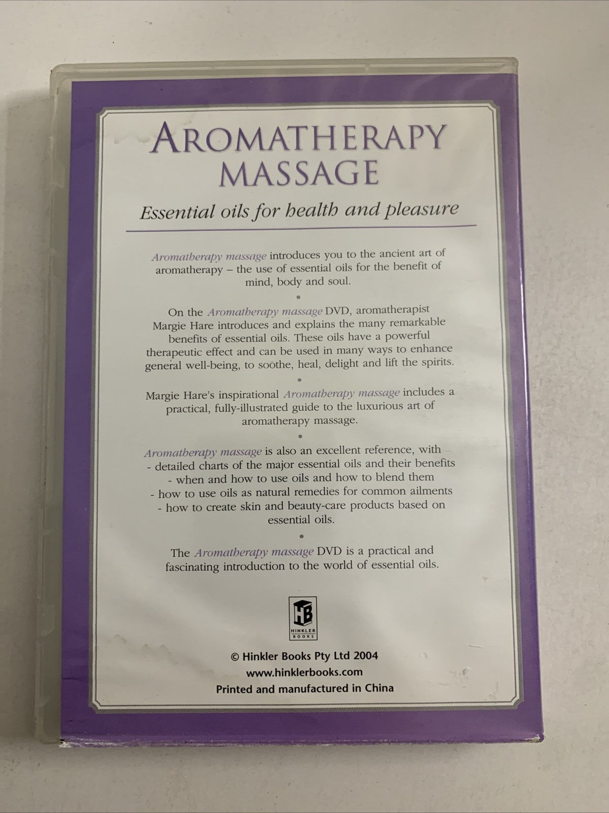 Aromatherapy Massage: Essential Oils For Health & Pleasure (DVD) All Regions