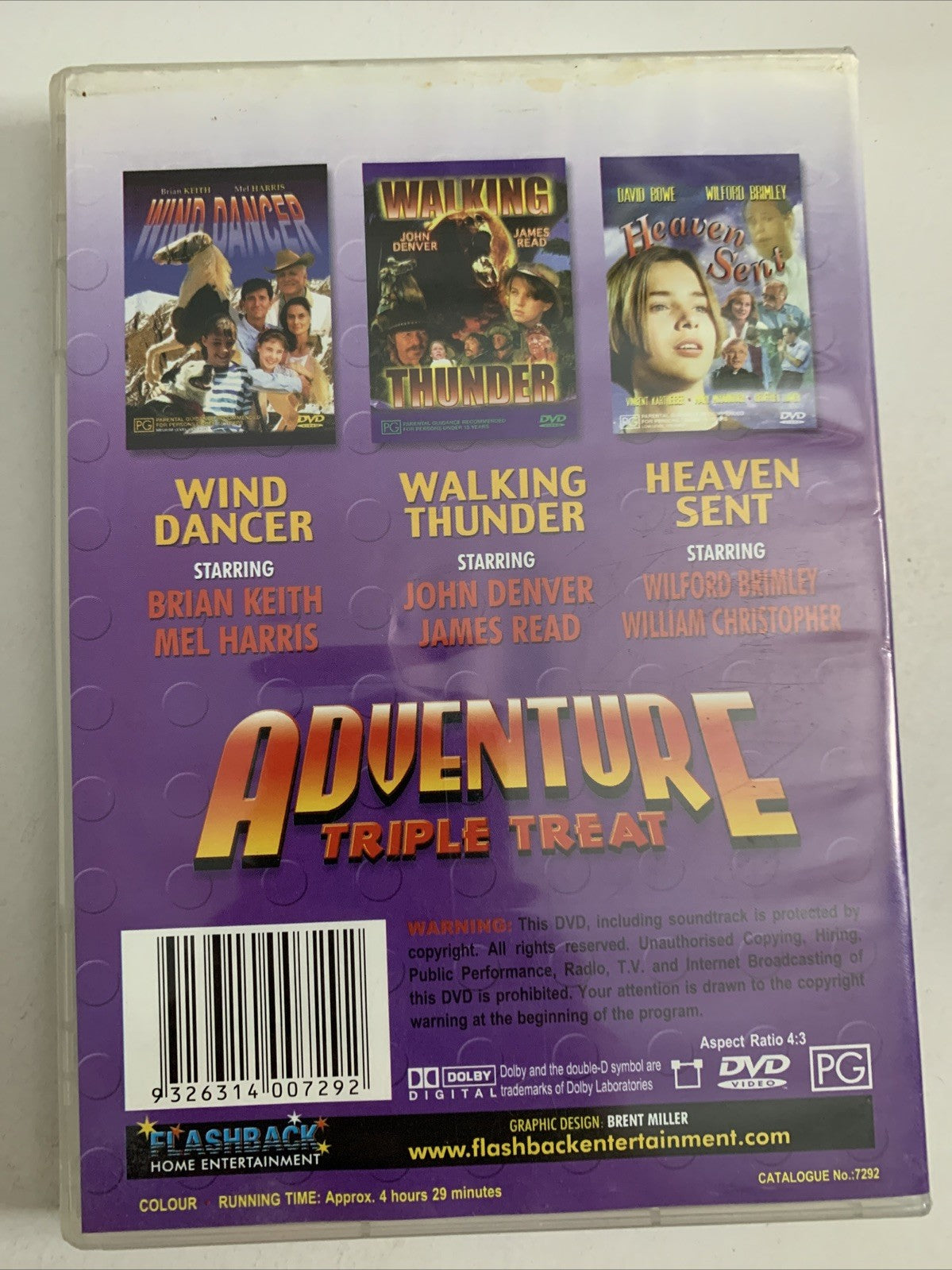 Wind Dancer / Walking Thunder / Heaven Sent (DVD) Region 4
