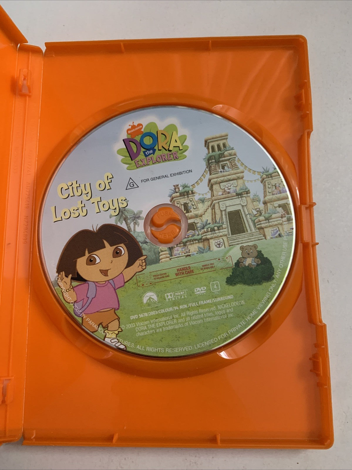Dora The Explorer : City Of Lost Toys (DVD, 2000) Nickelodeon Animation Region 4