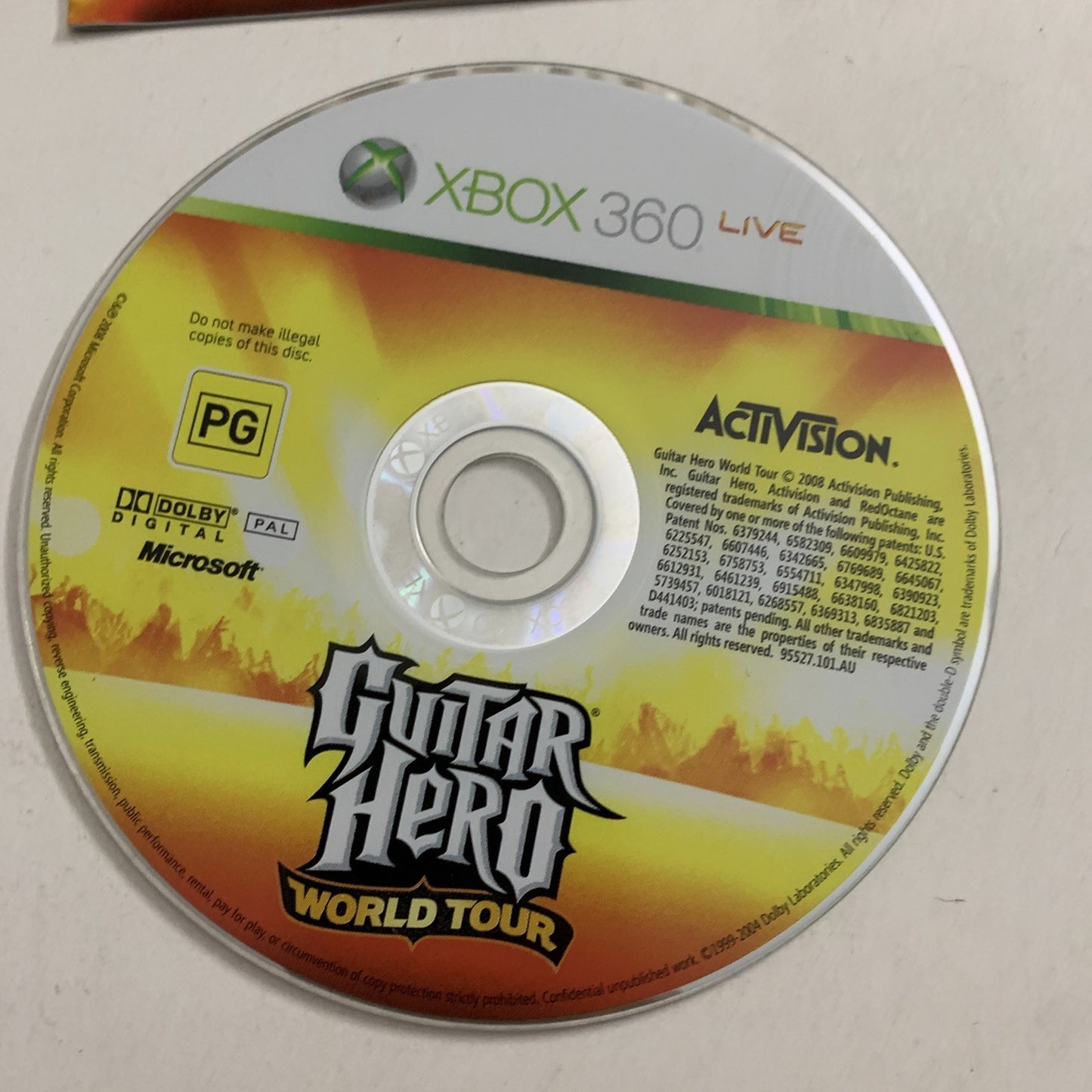 Guitar Hero World Tour Microsoft XBOX 360 PAL 2008 Game