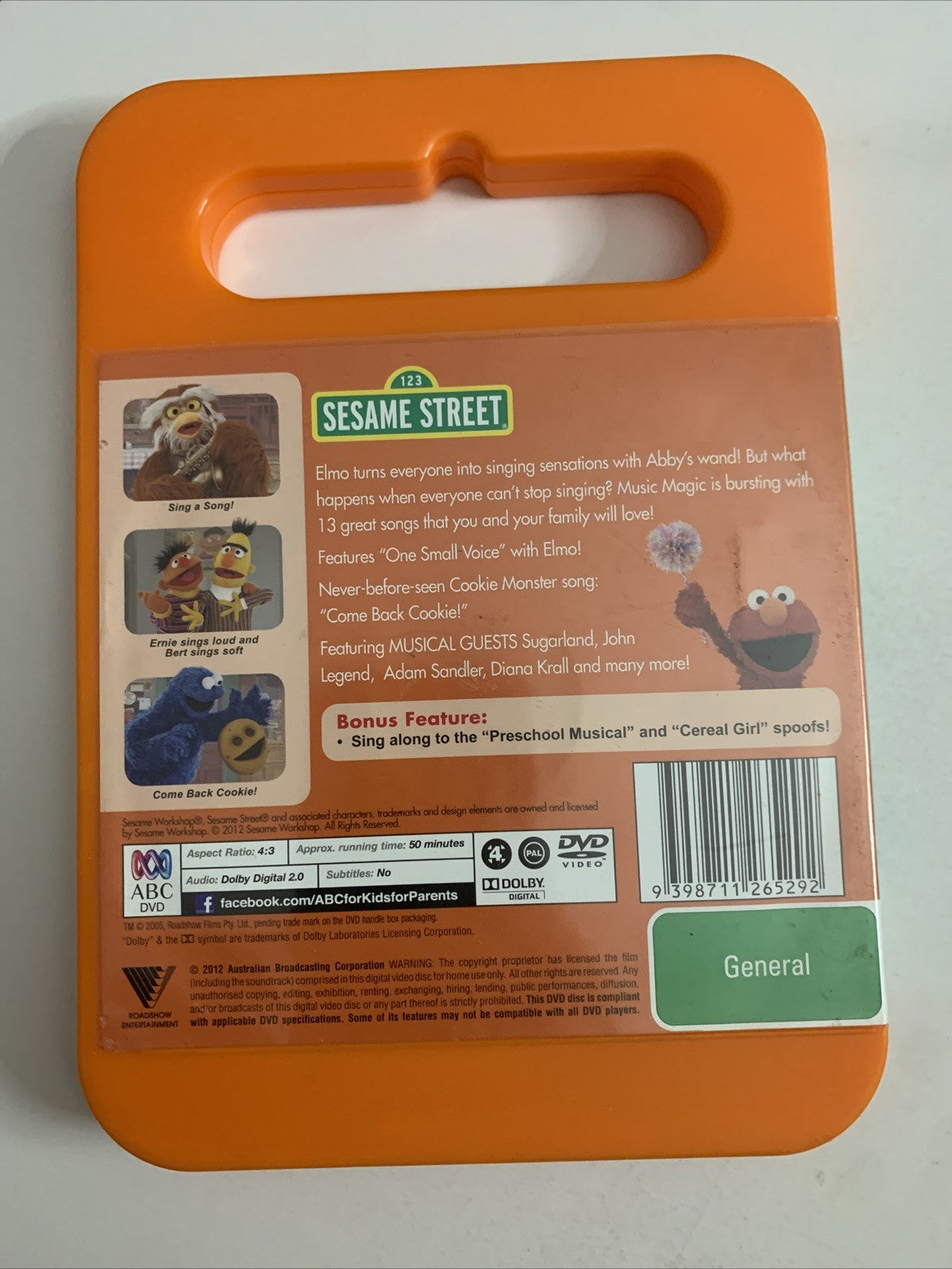 Sesame Street Elmo's Music Magic (DVD, 2011) Region 4